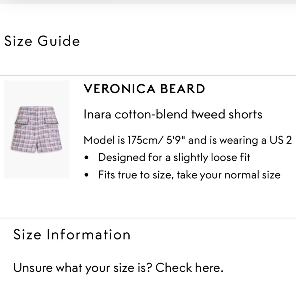 NWT VERONICA BEARD Inara Tweed Shorts - Picture 7 of 8
